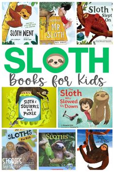 books for kids with sloth on them