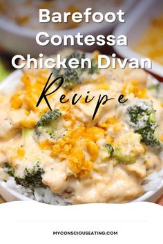 Barefoot Contessa Chicken Divan Recipe Chicken Broccoli Divan, Chicken Divan Casserole, Chicken Divan Recipe, Best Ina Garten Recipes, Chicken Main Dish Recipes, Chicken Divan, Chicken And Broccoli, Barefoot Contessa