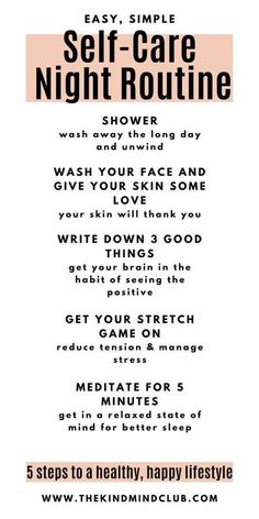 How to have a perfect self-care night routine Check more at https://creativeideas.modstoapk.com/how-to-have-a-perfect-self-care-night-routine/ A Good Skincare Routine, Good Skincare Routine, Heal Your Mind, Good Skincare, Day Routine, Self Care Bullet Journal, Positive Living, Mind Body And Soul, Self Care Activities