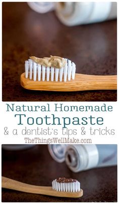 Natural Homemade Toothpaste Recipes & Tips From a Dentist Homemade Toothpaste Recipe, Diy Toothpaste, Toothpaste Recipe, Homemade Toothpaste, Tooth Powder, Pasta Dental, Oral Care Routine, Oral Health Care, Sensitive Teeth