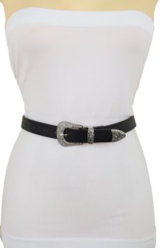 Special Style Day Night Evening Party Or Work Western Fashion BeltStyle : Fashion / Waist or HipCondition : Brand NewColor : Black faux leather fabric waistband + silver metal buckle Size: One Size Belt - Adjustable Can Fit Size Medium Waist Size: About 33" - 39"Belt Width : About 7/8" widthVery Special Fashionable Belt Beautiful For Every Day And For A Going Out Night. Brand New Trendy Urban Women Waistband Spring Summer Winter Fall Modern All Year Around Collection Ladies Fashion Feminine Styl Classic Belt, Fashion Feminine, Special Style, Faux Leather Fabric, Day Night, Summer Winter, Ladies Fashion, Leather Fabric, Western Style