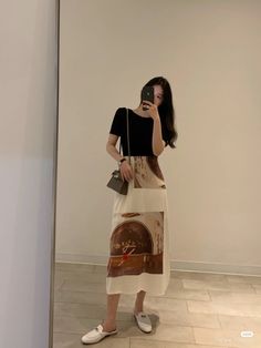 Color Combos Outfit, Long Skirt Fashion, Minimalist Fashion Women, Muslimah Fashion Outfits, Korean Girl Fashion, Workwear Fashion, Ulzzang Fashion, Girly Fashion