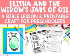 the bible lesson and printable craft for preschoolers