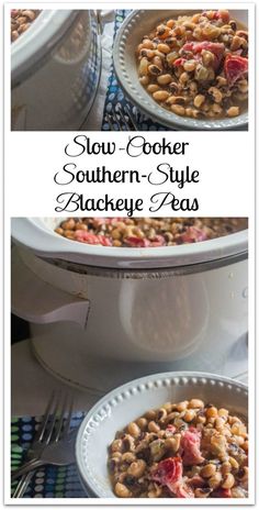 slow cooker southern style black eyed peas