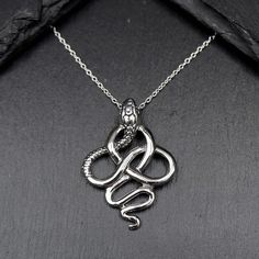 Real 925 Sterling Silver Coiled Snake Charm Necklace This simple yet elegant necklace features a sterling silver Coiled Snake on a Dainty Sterling silver cable chain. Charm Measures 32 x 23mm Jewelry will come in a gift box * Please read shop policy before placing an order * *JEWELRY CARE* Sterling Silver will tarnish over time, but to help keep your jewelry looking beautiful - Clean with a soft dry cloth after wear and store inside an airtight bag or container. Remember to remove your jewelry w Applying Perfume, Witchy Necklace, Serpent Jewelry, Coiled Snake, Art Jewelry Design, Snake Jewelry, Practical Magic, Elegant Necklace, Elegant Necklaces