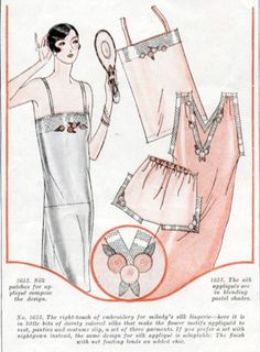 Vintage Lingerie, 1920s Step In Edwardian Wedding Dress, Vintage Loungewear, Edwardian Wedding, Lingerie Patterns, 1920s Outfits, Womens Clothing Patterns, Adored Vintage