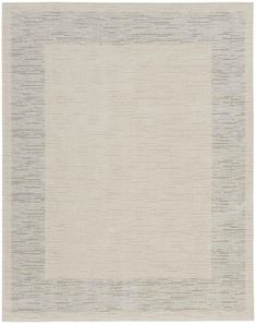 a white rug with grey lines on it