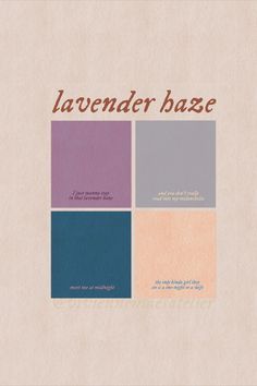 an image of a book cover with the title lavender base in red and blue on it