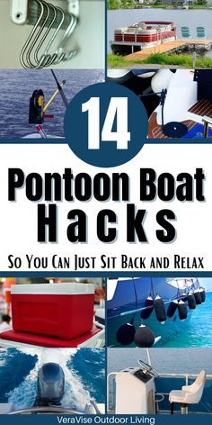 Pontoon Boat Hacks, Boat Hacks, Pontoon Boat Party, Best Pontoon Boats, Boat Organization, Boat Canopy, Boat Upgrades, Pontoon Seats