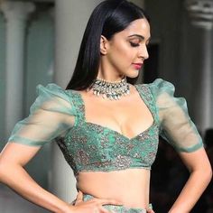 Steampunk Casual, Net Saree Blouse Designs, Netted Blouse Designs, Cardigan Blazer, Ritu Kumar, Blouse Design Images