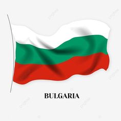 the flag of the country of bulgaria waving in the wind