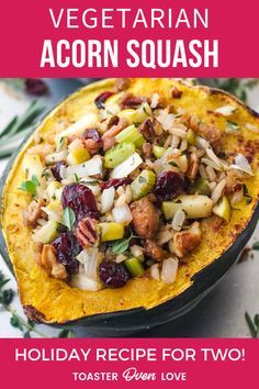 the recipe for vegetarian acorn squash