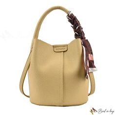 Bird in Bag - Lychee grain soft leather bags female new popular pleated handheld mother bucket bag fashion casual crossbody bag Chic Leather Bucket Bag In Solid Color, Beige Soft Leather Bucket Bag For Fall, Spring Soft Leather Beige Bag, Beige Soft Leather Bag For Spring, Spring Beige Soft Leather Bags, Brown Single Handle Bucket Bag, Casual Crossbody Bag, Soft Leather Bag, Street Trends