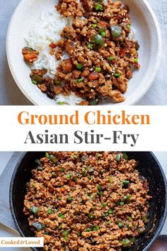 This Asian ground chicken stir fry recipe is tasty, healthy and budget-friendly. The best part, it only needs a handful of ingredients, is super easy to make and is ready within 20 minutes. If you’re looking for simple ground chicken recipes, this is a must-try!  via @irena_macri Ground Chicken Breast Recipes, Asian Ground Chicken, Ground Chicken Recipes Easy, Carrots Recipe Healthy, Recipes With Oyster Sauce, Honey Soy Chicken Wings, Chicken Stir Fry Recipe