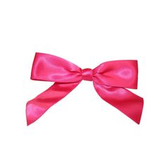 a pink bow on a white background