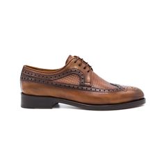 Estimated Delivery Time depends on inventory availability. In-stock orders are usually delivered within 2-5 business days. For out-of-stock orders, it usually takes 6 - 8 weeks to be produced and delivered. Please check product descriptions for details. Please note that orders do not ship on Saturdays and Sundays. TEIDE | TOBACCO BROWN Model: Brogue Derby Colour: Tobacco Brown Upper Material: Calf Leather Outsole Material: Double Microlight Construction Method: Blake Stitched For further informa Brown Italian Wingtip Dress Shoes, Luxury Cognac Oxfords With Brogue Detailing, Luxury Cognac Leather Shoes With Brogue Detailing, Luxury Brown Derby With Brogue Detailing, Luxury Brown Derby Shoes With Brogue Detailing, Brown Italian Oxfords For Work, Luxury Cognac Dress Shoes With Brogue Detailing, Cognac Goodyear Welted Wingtip Oxfords, Brown Goodyear Welted Wingtip Dress Shoes