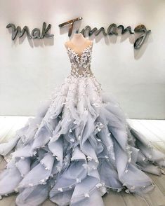 Cute Prom Dresses, Fantasy Gowns, Beauty Dress, Grey Dress, Princess Wedding Dresses, Quince Dresses