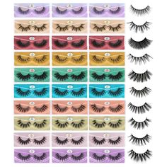 PRICES MAY VARY. 【10 Styles 30 Pairs Eyelashes】30 pairs of most popular different styles lovely eyelashes are packed in individual shining boxes, each pair of eyelash has a separate box, which is easy to carry. 【High Quality】 Cruelty-free 100% hand made sterile PBT fiber synthetic lashes and cotton lash bands make them soft and lightweight to wear all day; suitable glue on the band to hold on the tray; every single pair of eyelashes undergoes strict inspection. 【Durable & Reusable】Newest non-def Short Eyelashes, Stunning Makeup, Super Gifts, Faux Mink Lashes, Volume Lashes, Strip Lashes, Colored Contacts, Fake Eyelashes, False Lashes