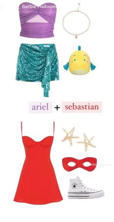 the different types of clothes and accessories are shown