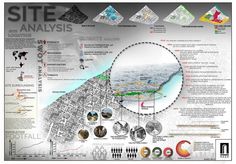 a map with many different types of buildings