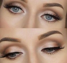 Subtle Eye Makeup, Amazing Wedding Makeup, Beautiful Wedding Makeup, Taupe Eyeshadow, Wedding Eyes, Wedding Hairstyles And Makeup, Metallic Makeup, Everyday Eye Makeup, Makeup Over 50