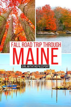 The Ultimate Fall Maine Road Trip + Secret Expert Tips Fall Road Trips East Coast, Maine In November, Boston To Maine Road Trip, Maine Fall Vacation, Maine Itinerary, Maine Roadtrip, Places To Visit In Maine, Coastal Road Trip, Trip To Maine