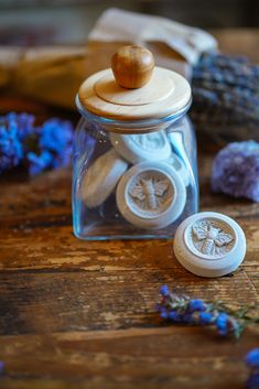 How to Make Lavender Shower Steamers | Herbal Academy | Making these shower steamers is so simple that it makes giving yourself and your loved ones the gift of elevated self-care easy. Lavender Shower Steamers, Hygge Crafts, Lavender Growing, Homemade Lip Balm Recipe, Bath Soak Recipe, Body Care Recipes, Herbal Academy, Botanics Skin Care