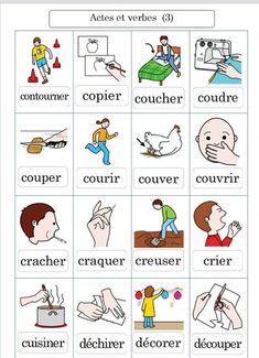 an image of english words with pictures on them