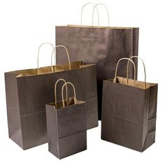 Tinted Kraft Shopping Bags - Mac Paper Supply Eco-friendly Beige Shopping Bag, Light Brown Rectangular Shopping Bag, Rectangular Shopping Bag With Gold-tone Hardware, Brown Rectangular Shopping Bag, Eco-friendly Recyclable Brown Bag, Brown Shopping Bag With Gold-tone Hardware, Trendy Backpacks, Paper Supplies, All Paper