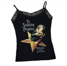 Goth Clothes Png, Mall Goth Clothes, Goth Clothes, Smashing Pumpkins, Alternative Outfits, Lace Tank