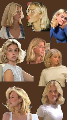 Blonde Bob With Bangs, Wavy Blonde Hair, Summer Blonde Hair, Blonde Wavy Hair, Easy Hairdos, Short Wavy Hair, Cute Hairstyles For Short Hair, Short Hair Haircuts, Short Blonde Hair