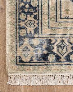 Created by skilled artisans, the Vercelli Hand-Knotted Wool Rug pairs blue and green tones with a traditional motif and vintage feel. Bringing comforting texture to your home, the hand-knotted rug is made from 100% wool. | McGee & Co. | Vercelli Hand-Knotted Wool Rug 2'6" x 8' Mcgee Co, Taper Holders, Mcgee & Co, Studio Mcgee, Green Tones, Custom Upholstery, Knotted Rug, Blue Rug, Blue And Green