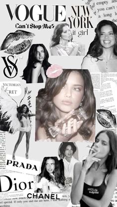 Adriana Lima Collage, Adriana Lima 2024, Andria Lima, Adriana Lima Vogue, Model Aesthetic Wallpaper, Victoria Secret Poster, Cozy Wallpaper, Vogue New York