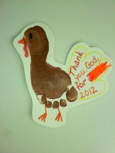 a sticker depicting a duck with the words thank you god for 2012 written on it