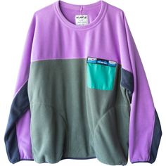 Kavu's Kelowna Pullover Sweatshirt is great for chilly mornings at the campsite, a cool fall hike, or mornings at the coffee shop. This retro crewneck sweatshirt is made from soft polyester fleece for warmth in brisk temps, and even features a convenient chest pocket for easy sunglasses storage. Casual Outdoor Sweatshirt With Pockets, Outdoor Long Sleeve Fleece Sweatshirt, Outdoor Fleece Sweatshirt With Long Sleeves, Fleece Sweatshirt For Outdoor With Long Sleeves, Casual Sweatshirt For Outdoor Winter Activities, Casual Winter Sweatshirt For Outdoor Activities, Fleece Sweatshirt With Kangaroo Pocket For Outdoor, Fleece Sweatshirt With Kangaroo Pocket For Outdoor Activities, Winter Crew Neck Sweatshirt With Kangaroo Pocket