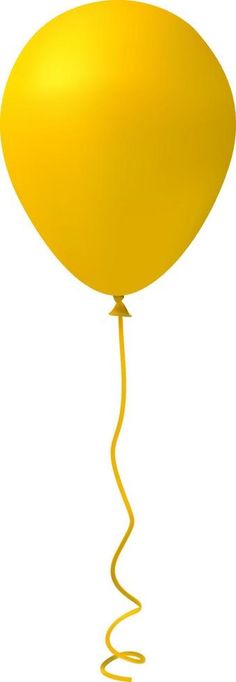 Yellow balloon. Realism. Gradient mesh Mesh Gradient, Yellow Balloons, Realism, Balloons