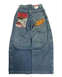 Shipping: Worldwide Express Shipping AvailableDelivery time: 7-15Days Fast ShippingReturns: Fast refund, 100% Money Back Guarantee. High Waisted Baggy Jeans, Jnco Jeans, Hip Hop Jeans, Mode Hippie, Y2k Jeans, Denim Pants Mens, Denim Decor, Jeans Y2k, Jean Vintage