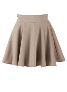 Khaki Skater High Waist Skirt for boarding school uniform Nice School Outfits, School Uniform Skirts, Rock Hairstyles, School Skirt, Led Dress, Fashion Buyer, Skirt Design, School Outfits