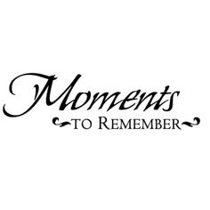 the words moments to remember are in black and white letters on a white background with an ornate