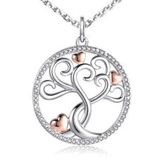 Hearts Sterling Silver Tree of Life Necklace – Ella Moore