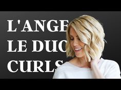 L'ange Le Duo | SHORT HAIR TUTORIAL - YouTube Le Duo Lange, Le Duo Short Hair, Curling Fine Hair, Curlers For Short Hair, Beach Waves Hair Tutorial, Short Hair Back, Short Hair Waves, L'ange Hair, Chic Haircut