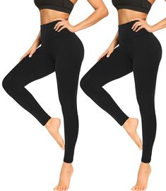 PRICES MAY VARY. 92% Polyester, 8% Spandex Imported ✅ EASY CARE | Wash with like color. Free your hands. You can safely throw it into the washing machine without worrying about deformation and shrinkage. ✅HIGH WAIST FOR ULTIMATE TUMMY CONTROL | Our high waisted leggings are an unbelievable tummy tamer. The soft fabric offers contouring and gentle compression that hugs your abdomen, and smooths all over. The high waisted style elongates the legs, and slims the waist, creating the silhouette of yo Workout Yoga Pants, Buttery Soft Leggings, Fleece Leggings, No See, High Waist Fashion, Workout Yoga, Leggings For Women, Cotton Leggings, Soft Leggings