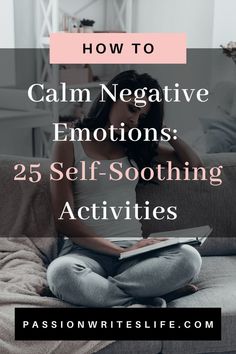 Oct 19, 2020 - Learn how to let go of negative emotions. If you’ve experienced past trauma, check out this list of 25 self-soothing activities for adults. Calming Techniques For Anger, Heart Sabbatical, Self Soothe Techniques, How To Self Soothe, Self Soothing Techniques, Soothing Activities, Mental Improvement, Self Soothing, Teach Feelings