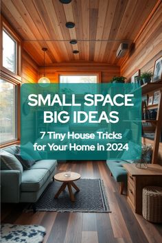 tiny house space-saving tricks Functional Home Ideas Tiny House, Tiny Home Living Room Layout, Tiny House Ideas Interior Maximize Space, Home Reception Interior Design, Tiny House Living Room Ideas, Sconces In Living Room, Small Bars For Home, Tiny House Living Room