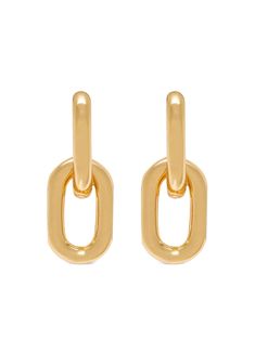 14kt yellow gold chunky hoop design polished finish for pierced ears Sold in pairs. Hoop Design, Gold Link, Demi Fine Jewelry, Iconic Bags, Anine Bing, Fine Earrings, Gold Drop Earrings, Online Earrings, Ballet Flat Shoes