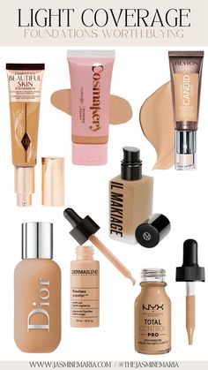 Light To Medium Coverage Foundation, The Best Foundation Flawless Face, Lightweight Foundation Oily Skin, Light Foundation Coverage, Best Lightweight Foundation, Best Light Weight Foundation, Best Light Coverage Foundation, Best Light Foundation, Foundation Light Coverage