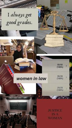 there are pictures of women in law and justice