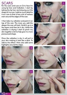 Injury Makeup, Fake Scar, Scar Makeup, Cosplay Makeup Tutorial, Halloween Makeup Inspiration, Special Effects Makeup, Fx Makeup