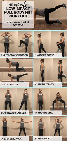 a series of photos showing how to do an exercise with the help of a woman