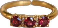 Elegant Gold Crystal Ring With Ruby, Elegant Adjustable Gold Ruby Ring, Adjustable Elegant Ruby Ring, Gold Rings With Rose Cut Diamonds And Garnet, Gold Garnet Ring With Rose Cut Diamonds, Gold Garnet Open Ring, Elegant Red Ruby Toe Ring, Diamond Ring Gold, Red Stone Ring